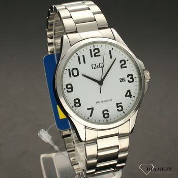 Zegarek męski QQ na bransolecie A480-204⌚ ✓ Pomysł na prezent dla taty✓Prezent dla taty z grawerem✓  (1).jpg