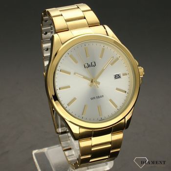 Zegarek męski QQ na złotej bransolecie A484-001⌚ Zegarki męskie z bransoletą✓ Wymarzony prezent ✓Prezent dla taty z grawerem✓ (1).jpg