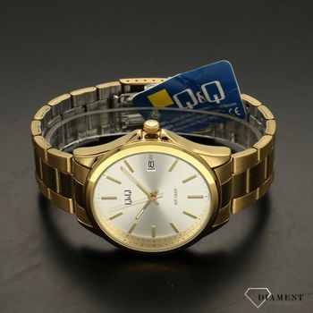 Zegarek męski QQ na złotej bransolecie A484-001⌚ Zegarki męskie z bransoletą✓ Wymarzony prezent ✓Prezent dla taty z grawerem✓ (3).jpg
