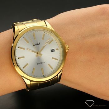 Zegarek męski QQ na złotej bransolecie A484-001⌚ Zegarki męskie z bransoletą✓ Wymarzony prezent ✓Prezent dla taty z grawerem✓ (5).jpg