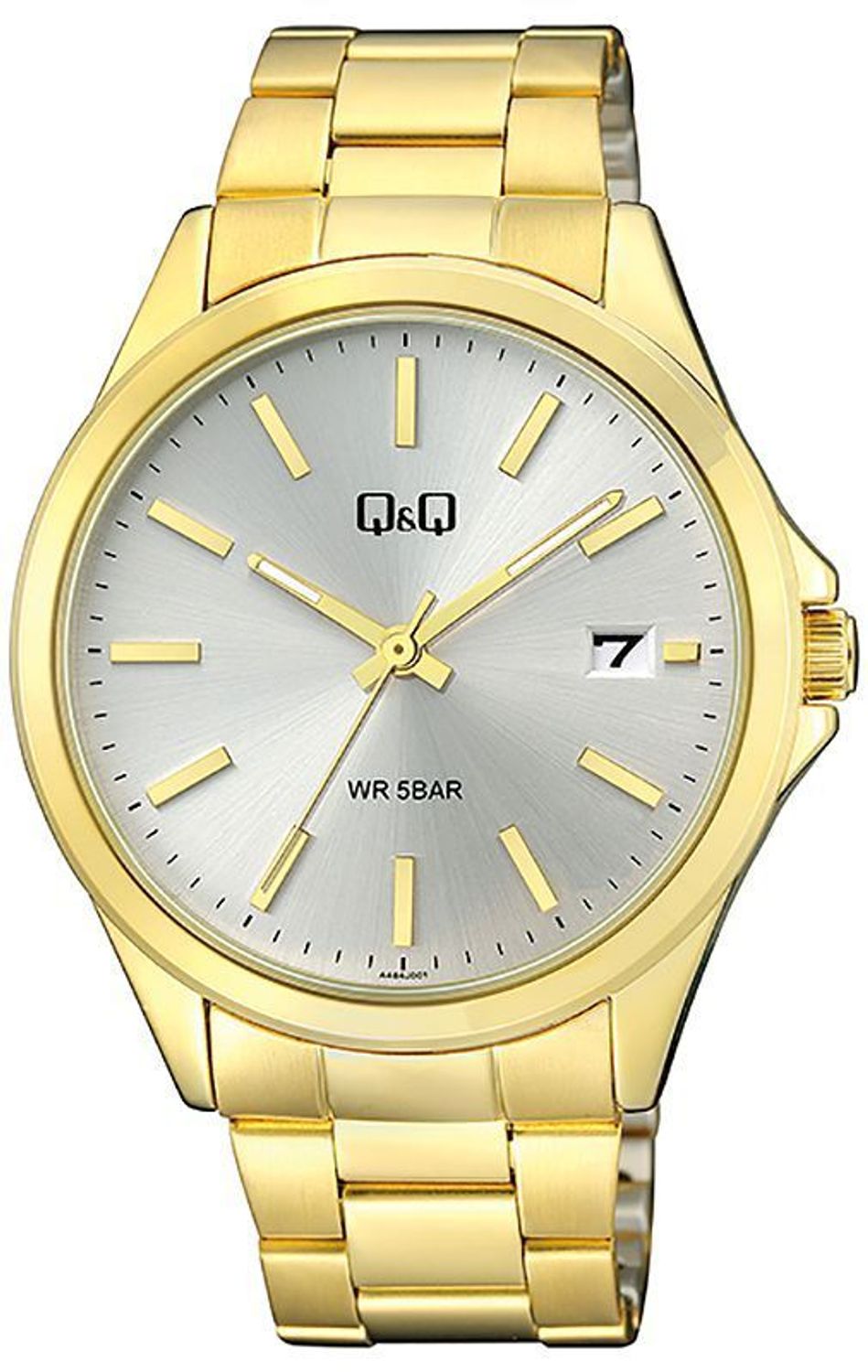 Zegarek męski klasyczny A484-001 na złotej bransolecie.jpg