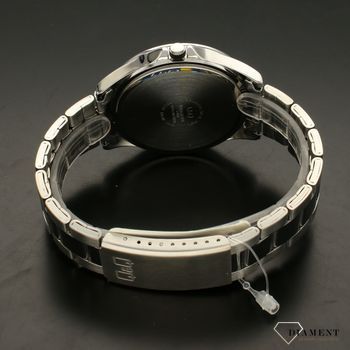 Zegarek męski QQ na srebrnej bransolecie A484-201⌚ Zegarki męskie z bransoletą✓  (4).jpg