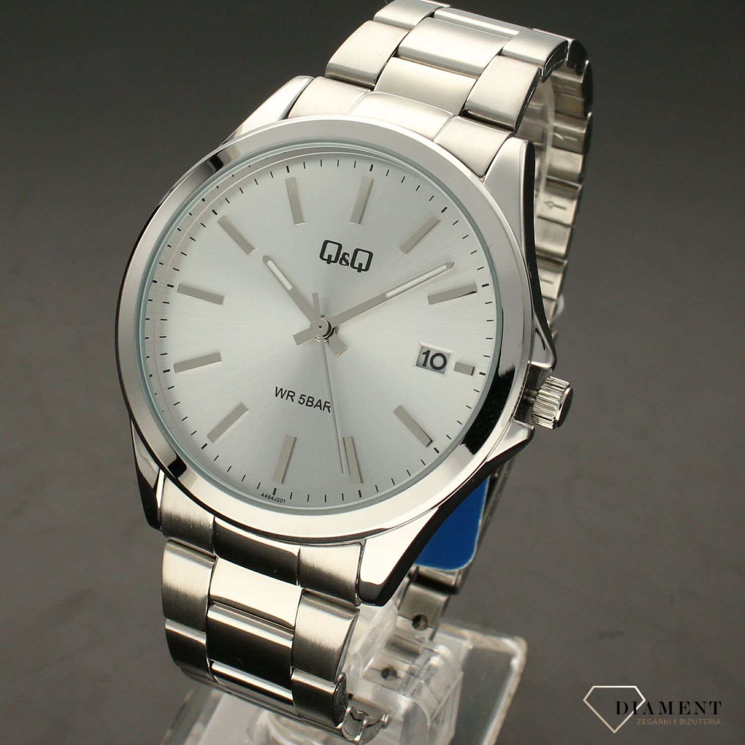Zegarek męski na bransolecie QQ A484-201.jpg