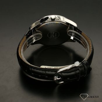 Zegarek męski na czarnym pasku QQ A484-302 z czarną klasyczną tarczą ⌚ Zegarki męski na pasku✓ (4).jpg
