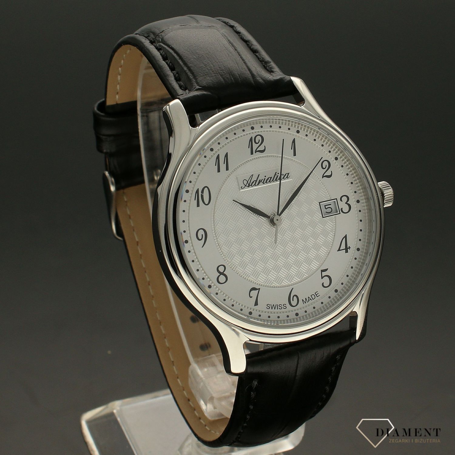 Zegarek męski na pasku skórzanym do garnituru A8000.5223Q.jpg