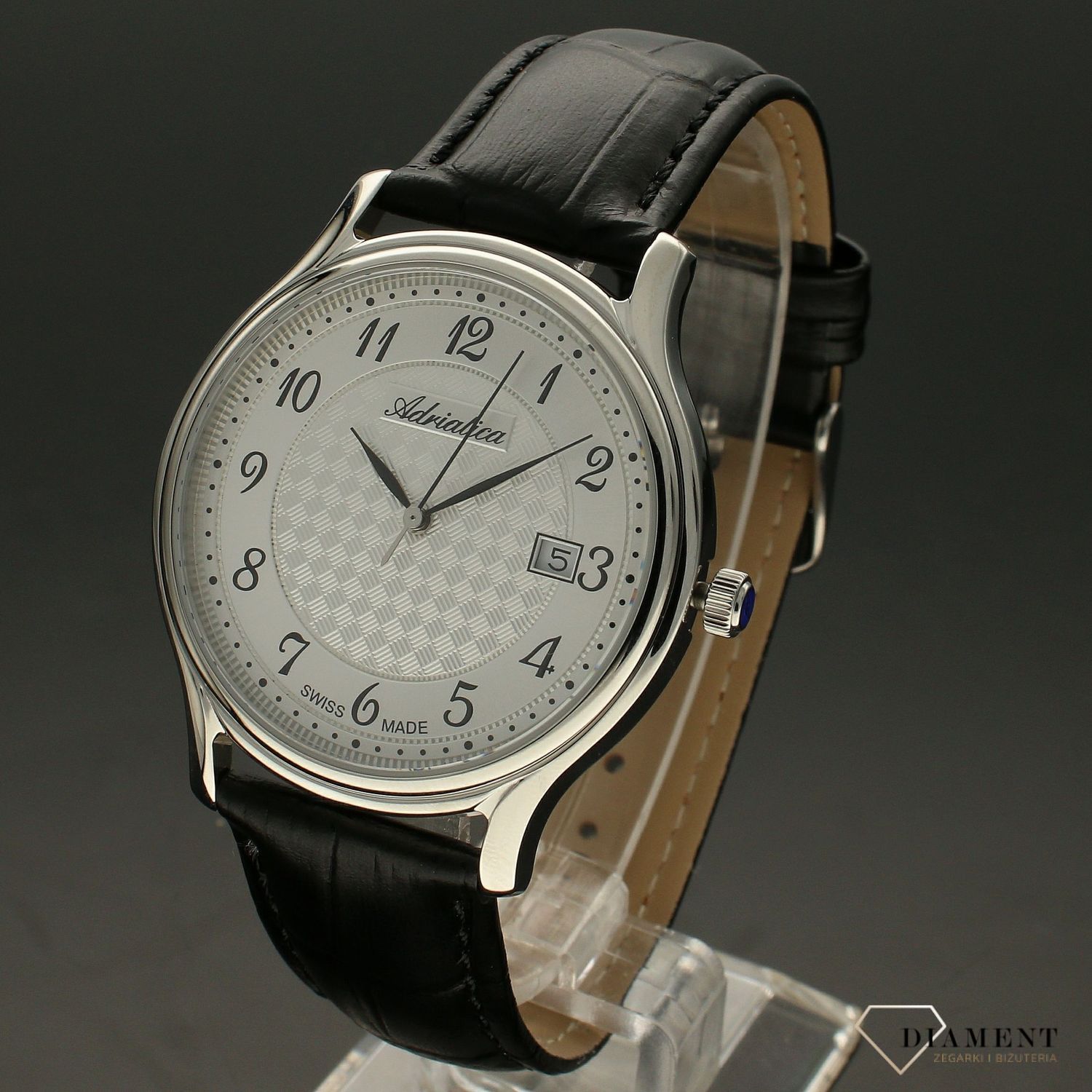 Zegarek męski na pasku skórzanym do garnituru A8000.5223Q.jpg
