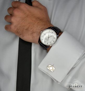 Zegarek męski Adriatica Automatic A8254.5256Q. Zegarek męski automatyczny na czarnym pasku z piękną srebrną tarczą. Zegarek męski to świetny pomysł na prezent dla eleganckiego mężczyzny (1).JPG