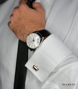 Zegarek męski Adriatica Automatic A8254.5256Q. Zegarek męski automatyczny na czarnym pasku z piękną srebrną tarczą. Zegarek męski to świetny pomysł na prezent dla eleganckiego mężczyzny (10).JPG