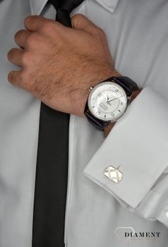 Zegarek męski Adriatica Automatic A8254.5256Q. Zegarek męski automatyczny na czarnym pasku z piękną srebrną tarczą. Zegarek męski to świetny pomysł na prezent dla eleganckiego mężczyzny (13).JPG