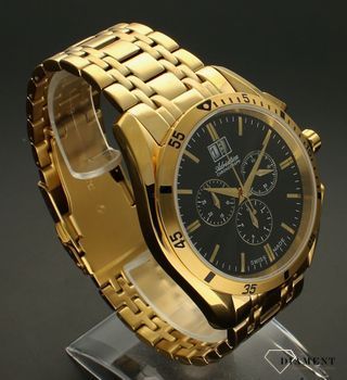 Zegarek męski na złotej bransolecie Adriatica A8202.1114CH. Cała kolekcja Adriatici klasycznej charakteryzuje się prostotą i elegancją. Spośród wielu zegarków, każdy może wybrać czasomierz, który z pewnością zaspokoi najbard (4).jpg