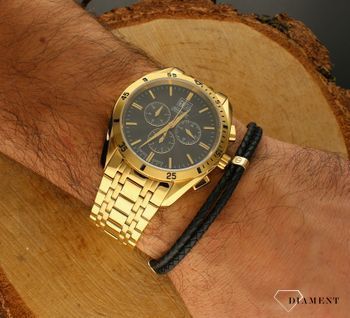 Zegarek męski na złotej bransolecie Adriatica A8202.1116CH. Cała kolekcja Adriatici klasycznej charakteryzuje się prostotą i elegancją. Spośród wielu zegarków, każdy może wybrać czasomierz, który z pewnością zaspokoi n.jpg