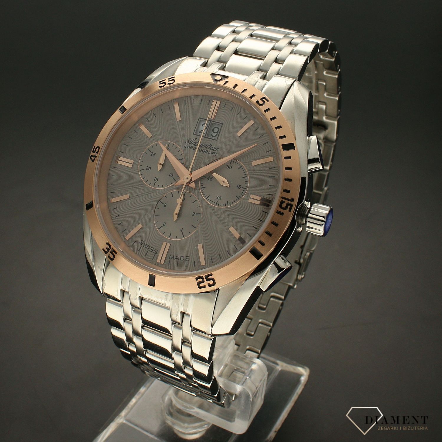 Zegarek męski na bransolecie Adriatica CHRONOGRAF A8202.R117CH.jpg