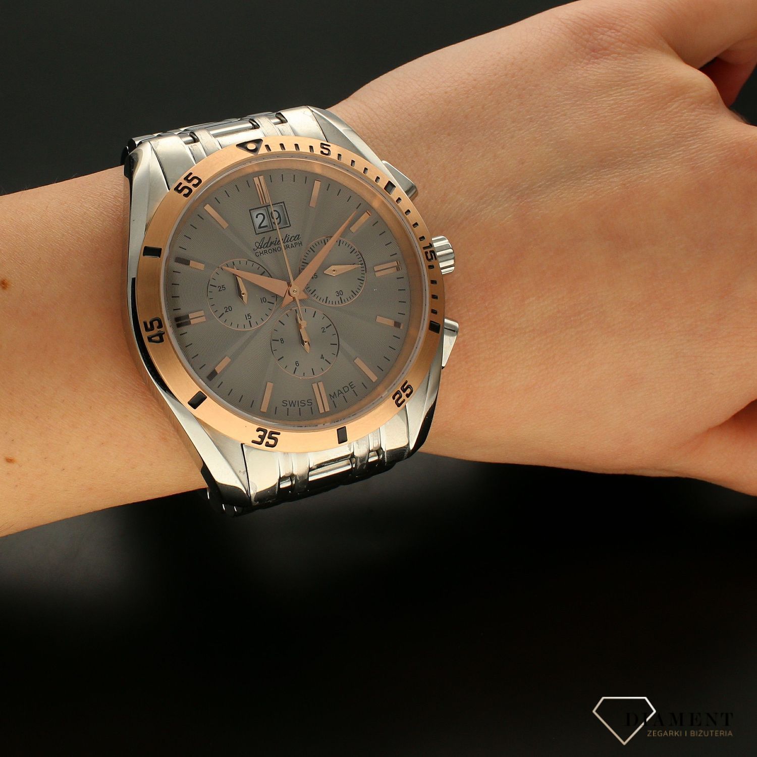 Zegarek męski na bransolecie Adriatica CHRONOGRAF A8202.R117CH.jpg