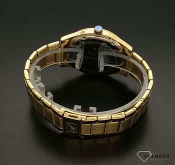 Męski zegarek Adriatica złoty na bransolecie z niebieską tarcza A8257 (1).jpg