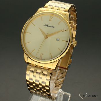 Zegarek męski złoty na bransolecie z zapięciem typu klips z wyzwalaczem o numerze katalogowym  A8269 (2).jpg