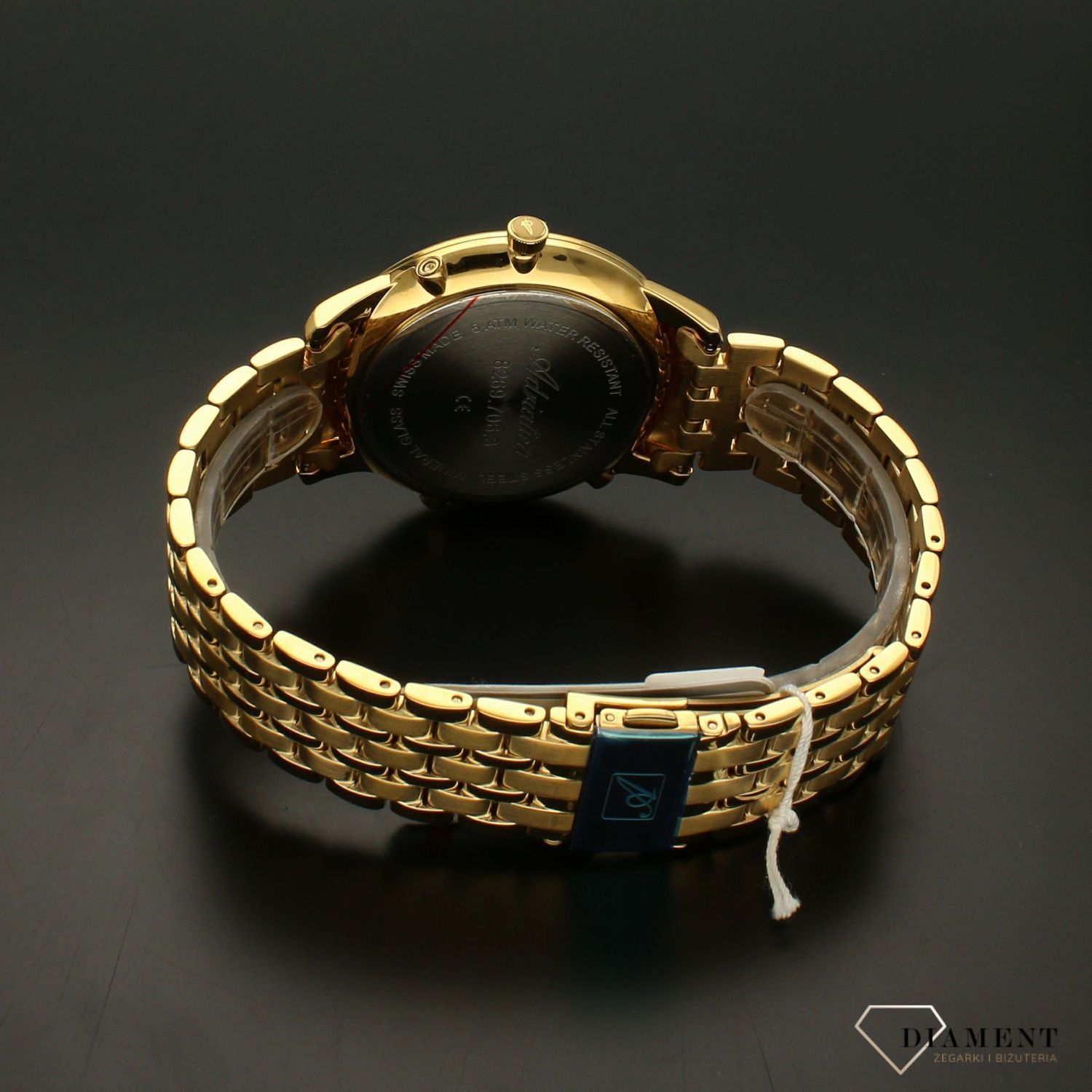 Zegarek męski na bransolecie Adriatica  'Złoty Styl' A8269.1157QF.jpg