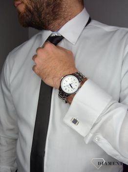 Zegarek męski Adriatica Automatic A8276.51B3A. Zegarek męski Adriatica mechaniczny z automatycznym naciągiem ✅ Zegarek męski za bransolecie ze srebrną tarczą. ✅  Zegarek z bransoletą stalową (1).JPG