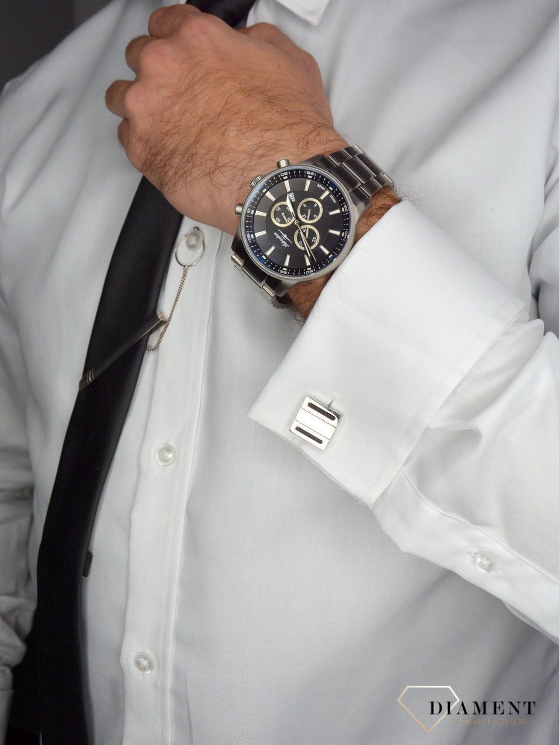 Zegarek męski Adriatica tytanowy AVIATOR A8281.4116CH zestaw prezentowy z okularami.jpg