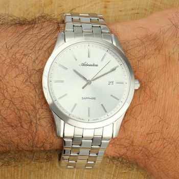 Zegarek męski Adriatica Sapphire A8303.5113Q – srebrna tarcza, stalowa bransoleta silver.jpg