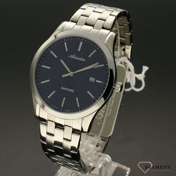 Zegarek męski na bransolecie z niebieską tarczą i szafirowym szkłem Adriatica A8303.5115Q (2).jpg