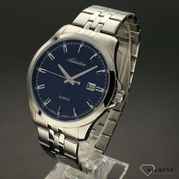 Zegarek męski na bransolecie Adriatica A8304.5115QA z czytelną tarczą niebieską ⌚ (2).jpg