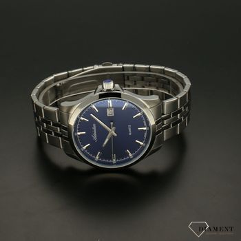 Zegarek męski na bransolecie Adriatica A8304.5115QA z czytelną tarczą niebieską ⌚ (3).jpg