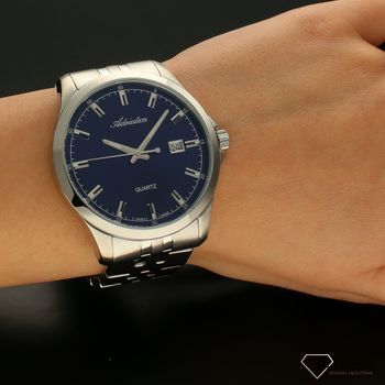 Zegarek męski na bransolecie Adriatica A8304.5115QA z czytelną tarczą niebieską ⌚ (5).jpg