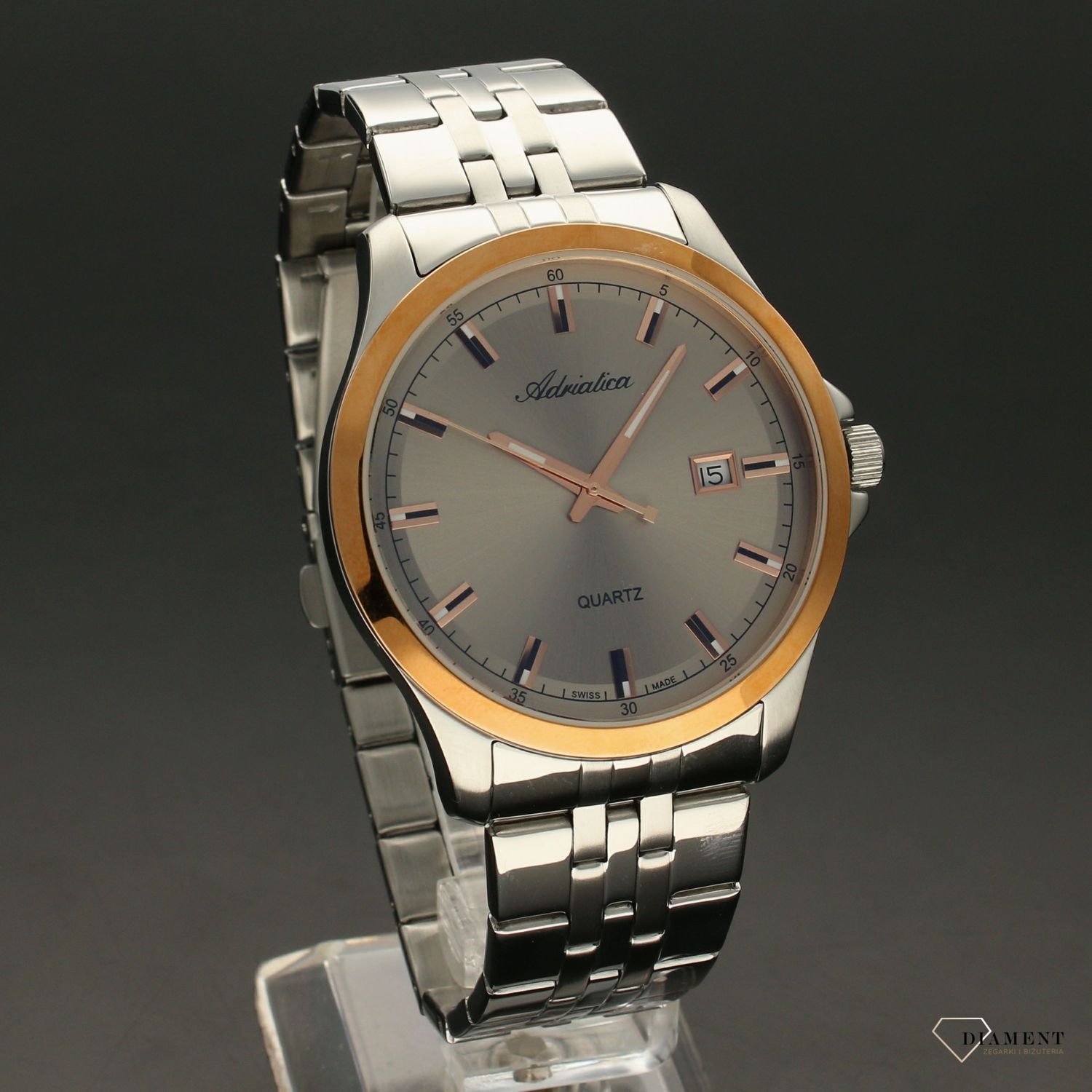 Zegarek męski Adriatica '' Classic Rose gold '' A8304.R1R7QA.webp