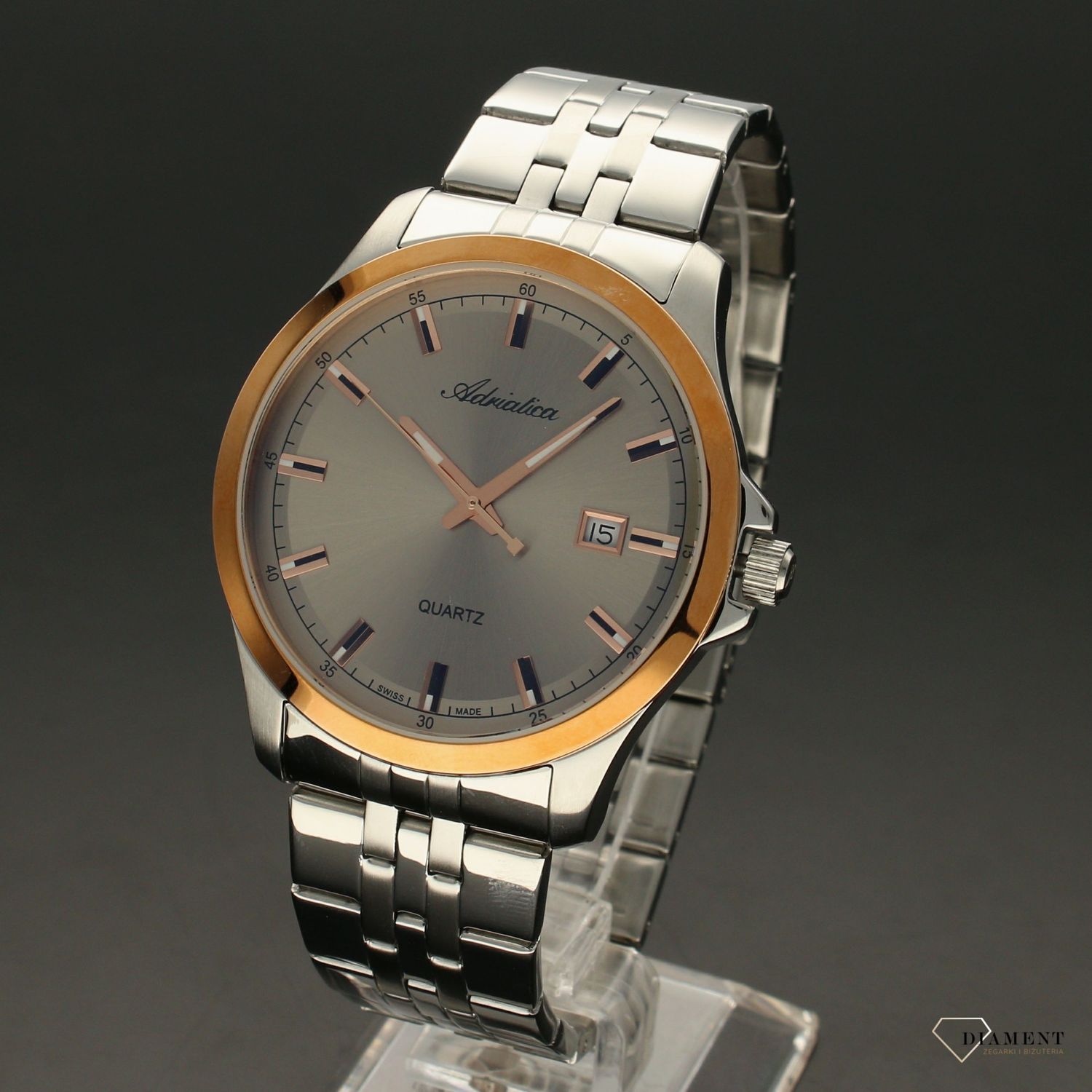 Zegarek męski Adriatica '' Classic Rose gold '' A8304.R1R7QA.webp