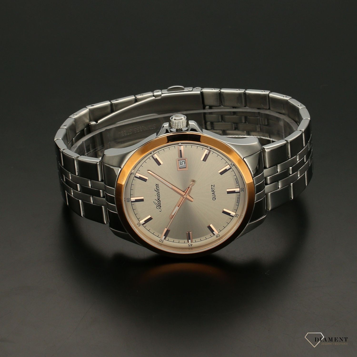 Zegarek męski Adriatica '' Classic Rose gold '' A8304.R1R7QA.webp