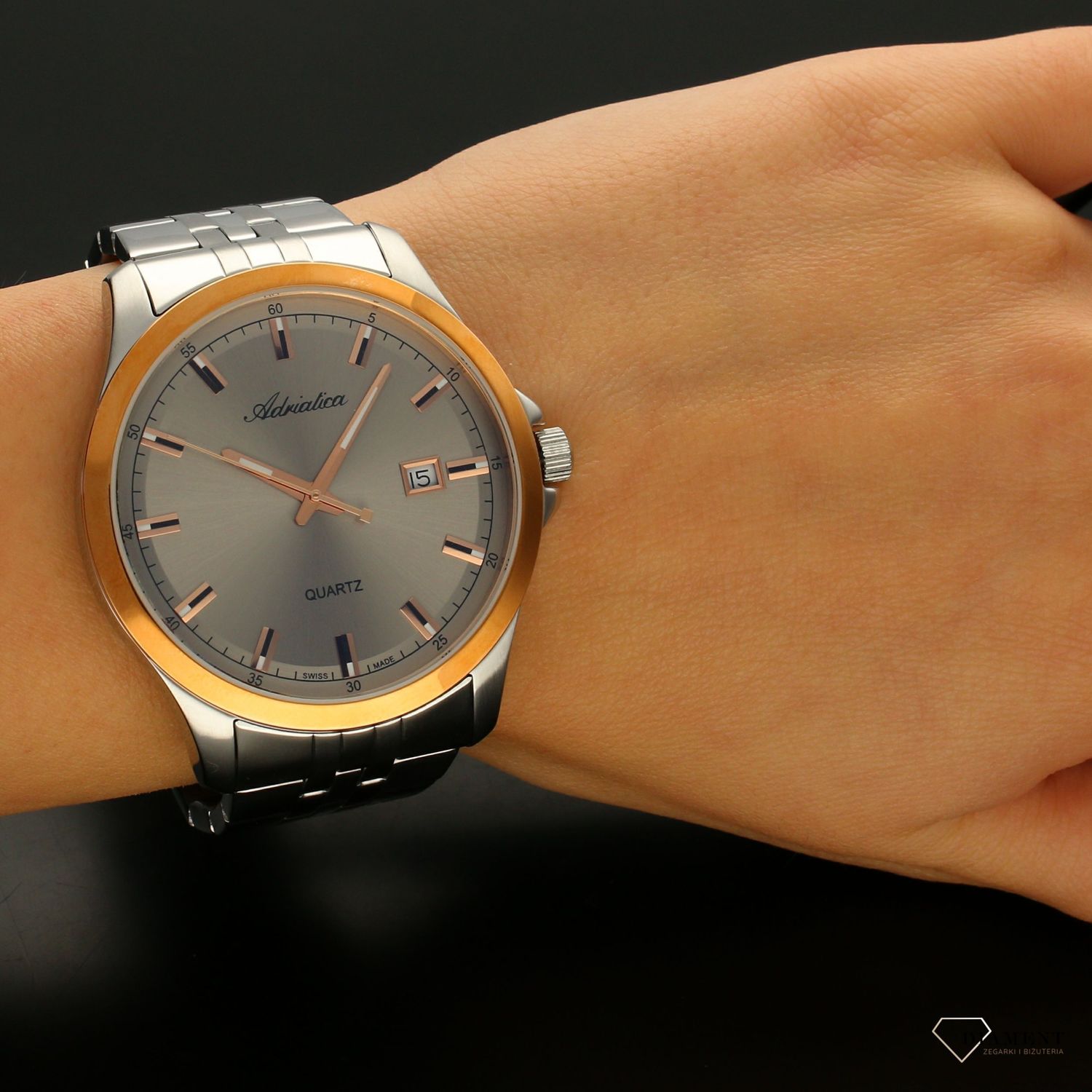 Zegarek męski Adriatica '' Classic Rose gold '' A8304.R1R7QA.webp