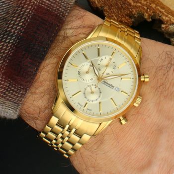 Adriatica A8306.1111CH – męski zegarek elegancki złoty z chronografem.jpg