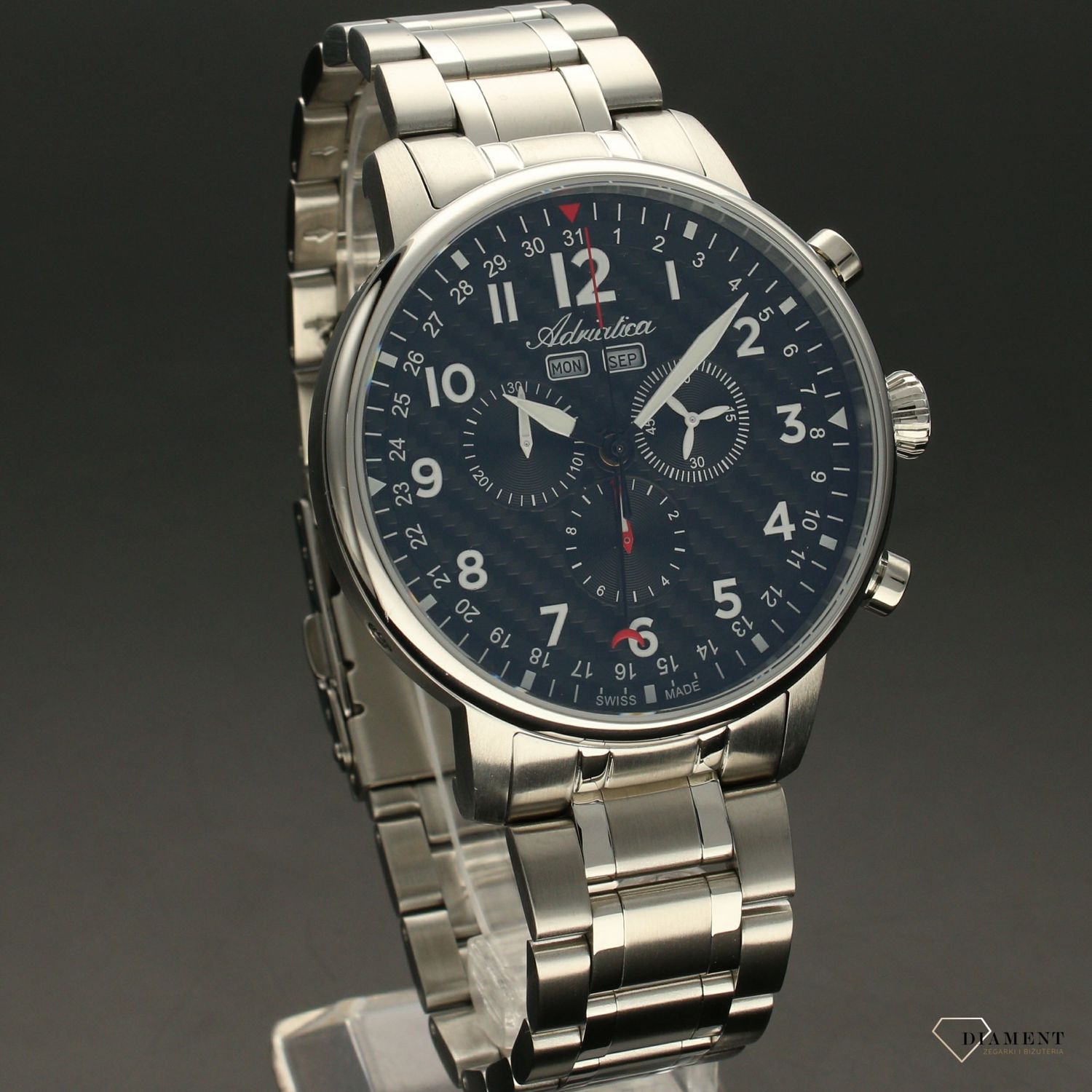 Zegarek męski Adriatica '' Aviator na bransolecie '' A8308.5124CH.jpg