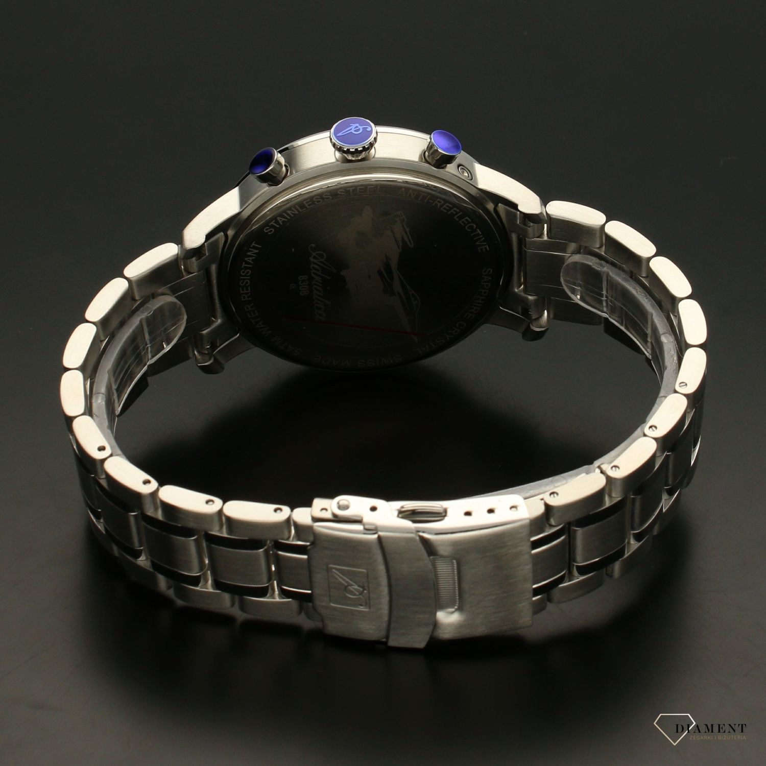 Zegarek męski Adriatica '' Aviator na bransolecie '' A8308.5124CH.jpg