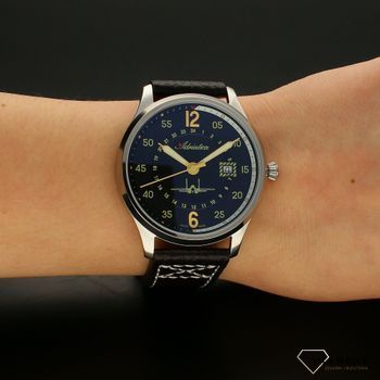 Zegarek męski na czarnym pasku Adriatica Aviator A8311.5B24Q z szarą  tarczą i samolotem (5).jpg