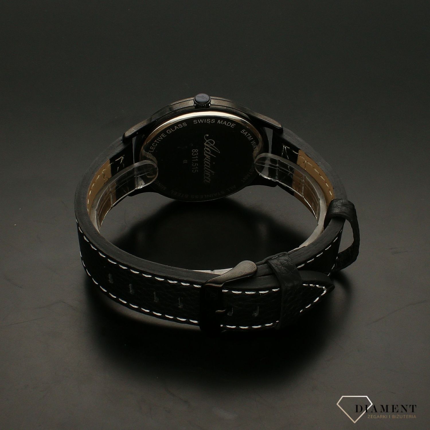 Zegarek męski na pasku skórzanym Adriatica Aviator A8311.B226Q.webp