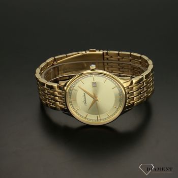 Zegarek męski złoty na bransolecie z zapięciem typu klips z wyzwalaczem o numerze katalogowym  A8315.1111Q  (2).jpg