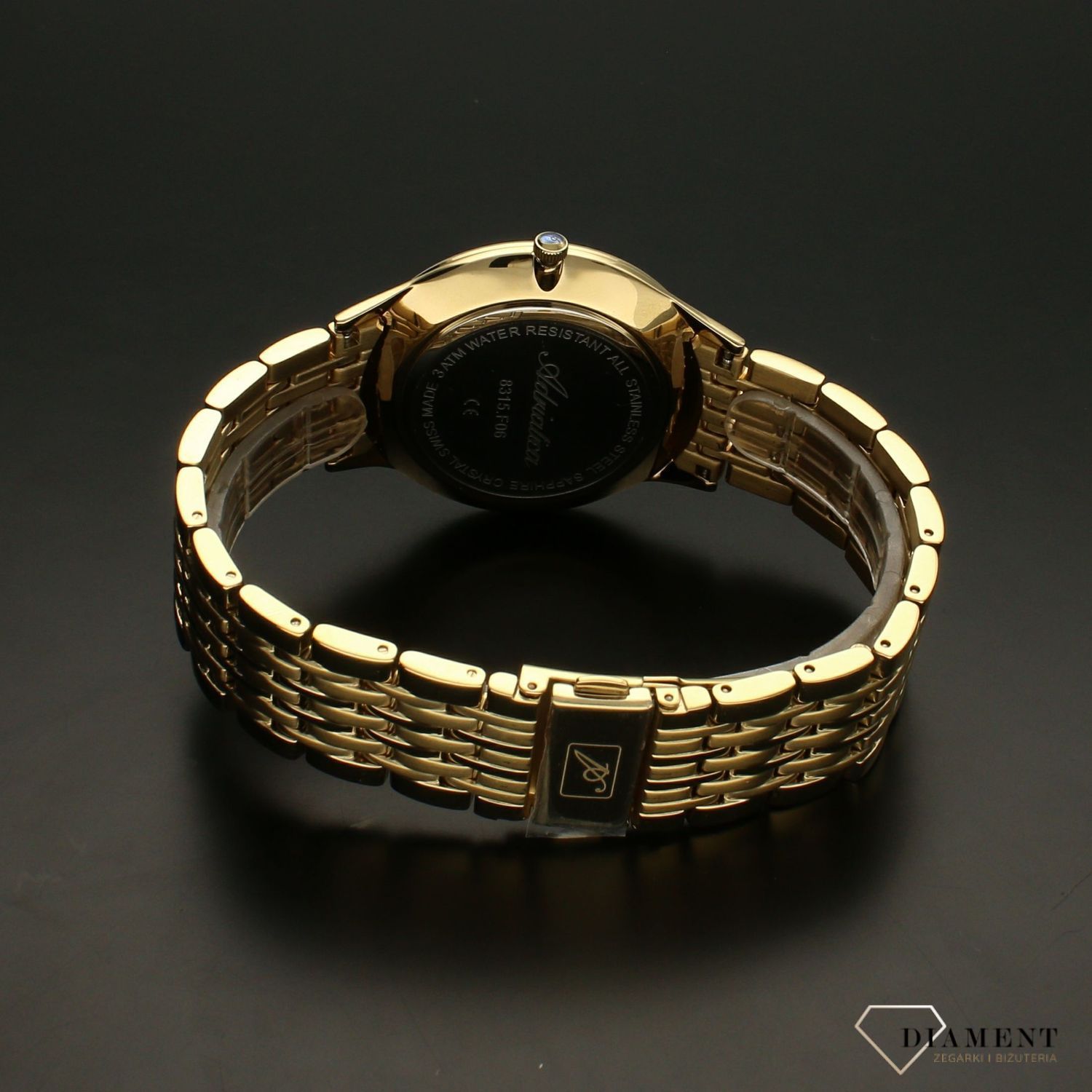 Zegarek męski złoty na bransolecie Adriatica A8315.1111Q.jpg