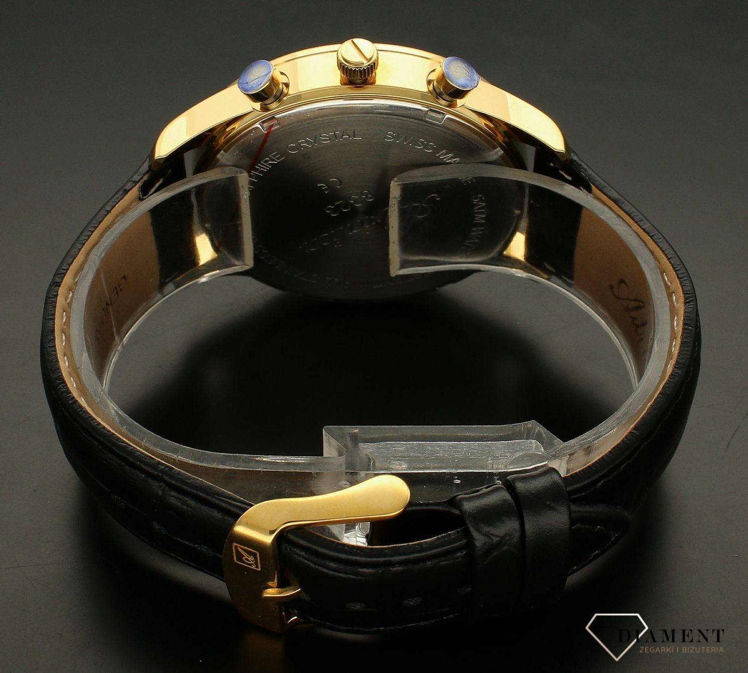 Zegarek męski Adriatica Sapphire Chronograph A8323.1217CH. Męski zegarek Adriatica. Zegarek męski Addriatica na pasku. Zegarek szwajcarski Adriatica z chronografem. Męski zegarek Adriatica na prezent..jpg