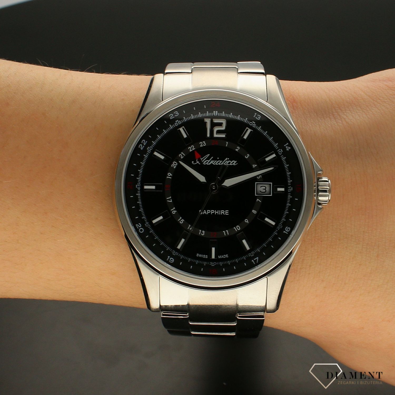 Zegarek męski na bransolecie Adriatica A8325.5154Q.webp