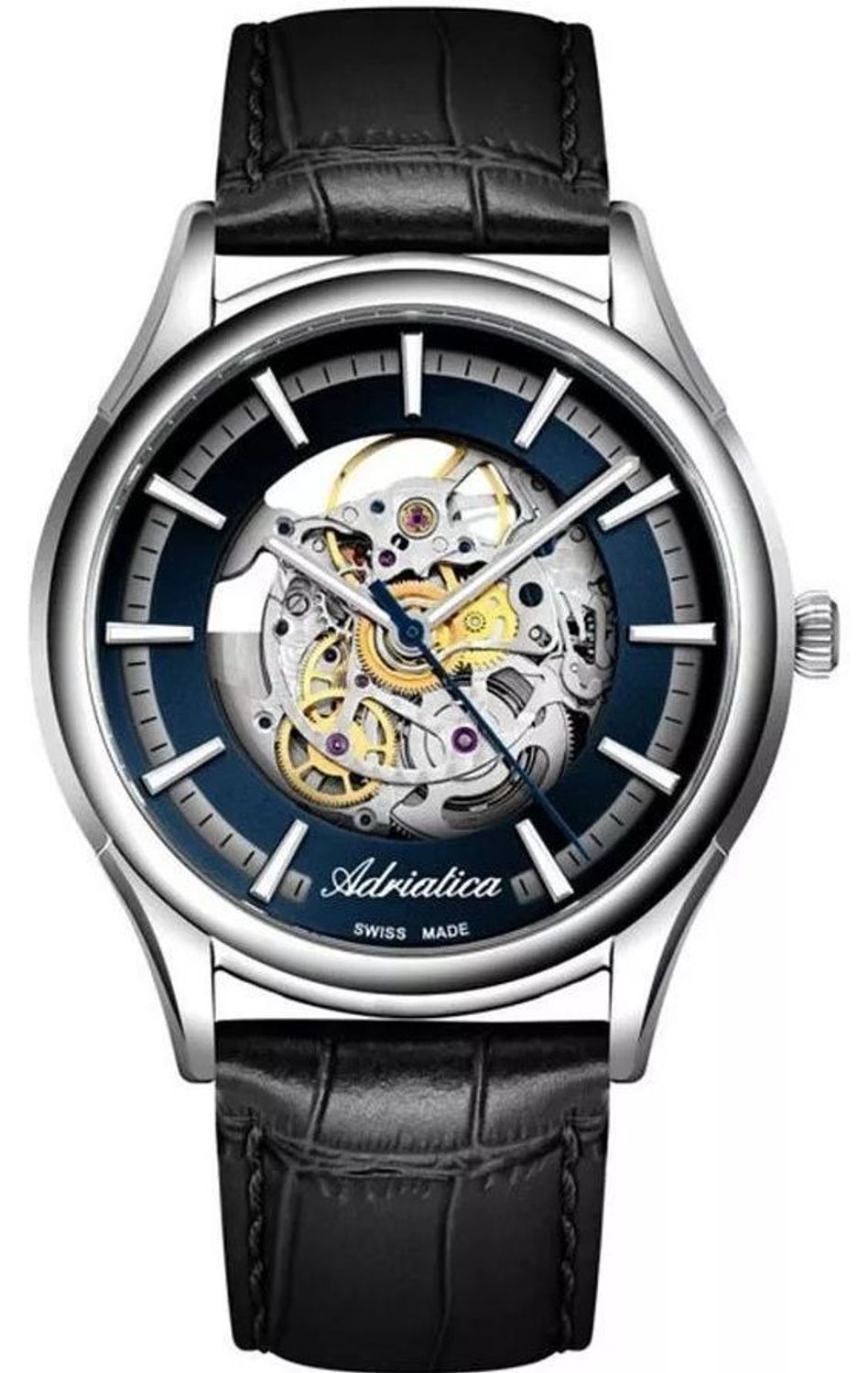 Zegarek męski Adriatica Automatic Skeleton SET A8328.5216A Zegarek męski na pasku skórzanym marki Adriatica o numerze A8328.5216A to propozycja eleganckiego dodatku dla prawdziwych mężczyzn. 10.jpg