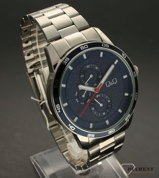 Zegarek męski na srebrnej bransolecie Sport QQ AA38-212 (1).jpg