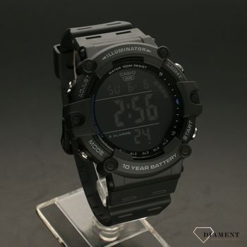 Zegarek męski sportowy Casio wodoszczelny AE-1500WH-8AVEF na czarnym pasku gumowym z dużym wyświetlaczem.   (1).jpg
