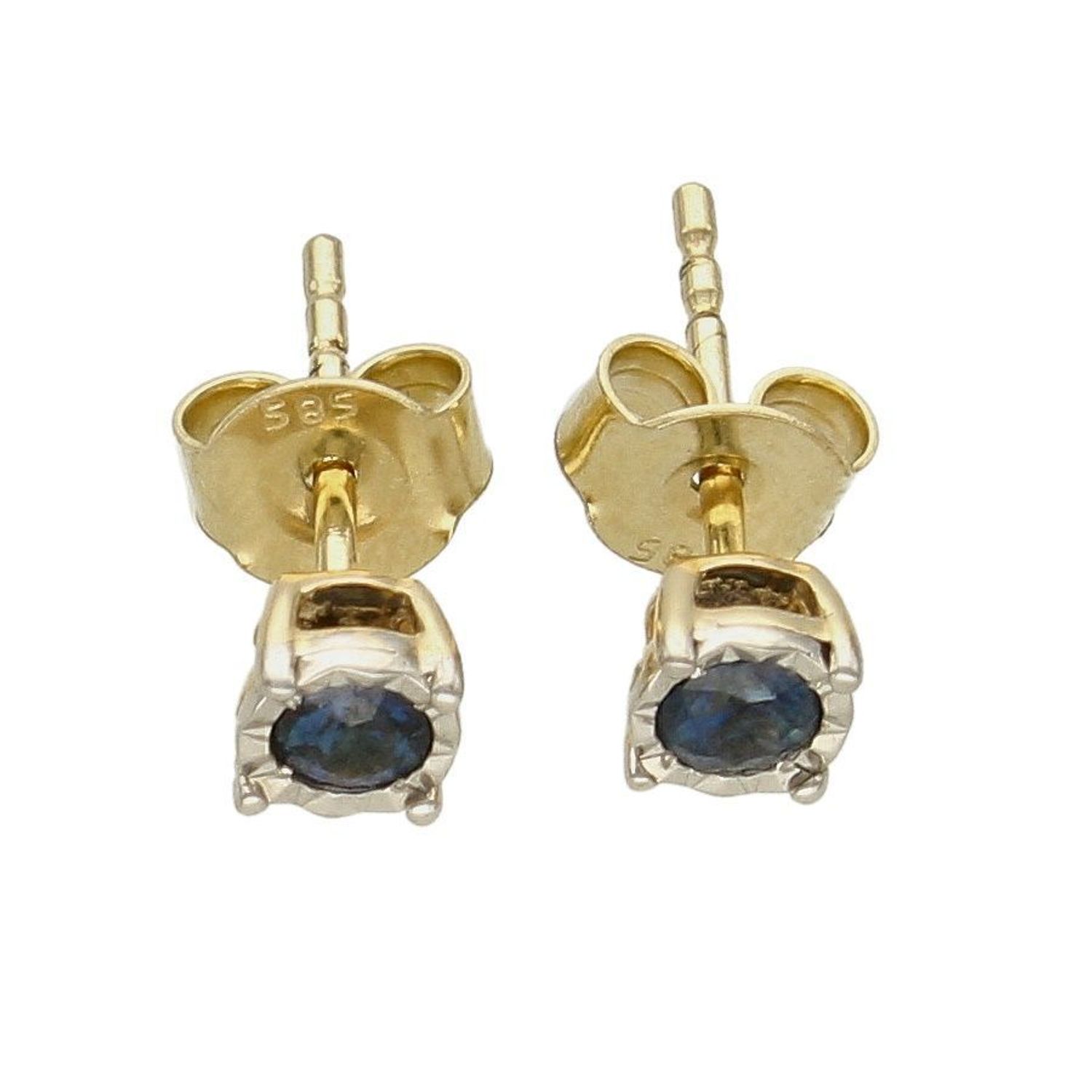 Kolczyki Subtelne Szafirki 585 DIAMENT AE157SA Biżuteria z kamieniami szlachetnymi, które swoim blaskiem zachwycą każdą kobietę. Biżuteria wyrażająca więcej niż słowa wykonana z 14 karatowego złota (1).jpg