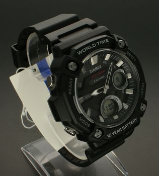 Zegarek męski sportowy Casio AEQ-120W-1AVEF. Posiada bardzo wysoką dokładność mierzenia czasu +- 10 sekund w przeciągu 30 dni. W mechanizmie kwarcowym, elektrycznie regulowane drgania generowane są przez syntetyczny kryształ (3).jpg