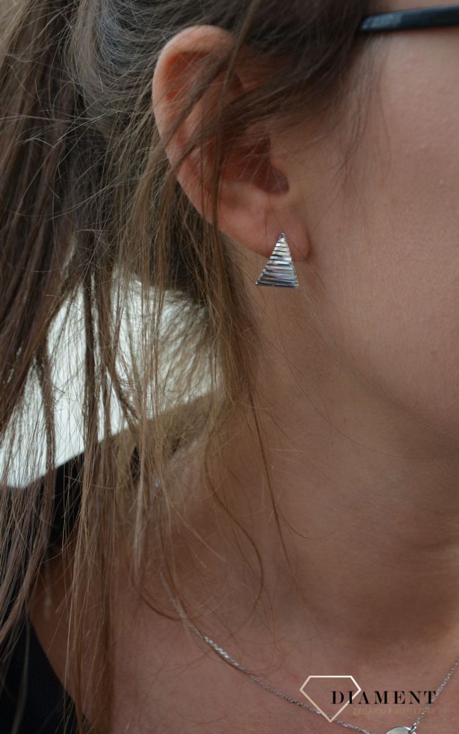 Kolczyki srebrne Infinity ALKZ0010 trójkąty.jpg