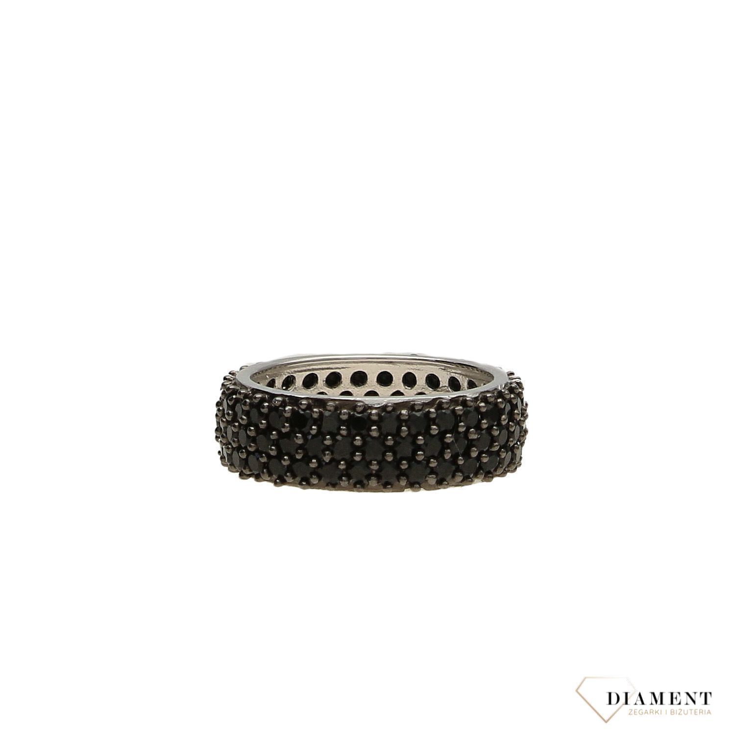 Obrączka z czarnymi cyrkoniami Apart 6 mm AP01-2694 (1).jpg