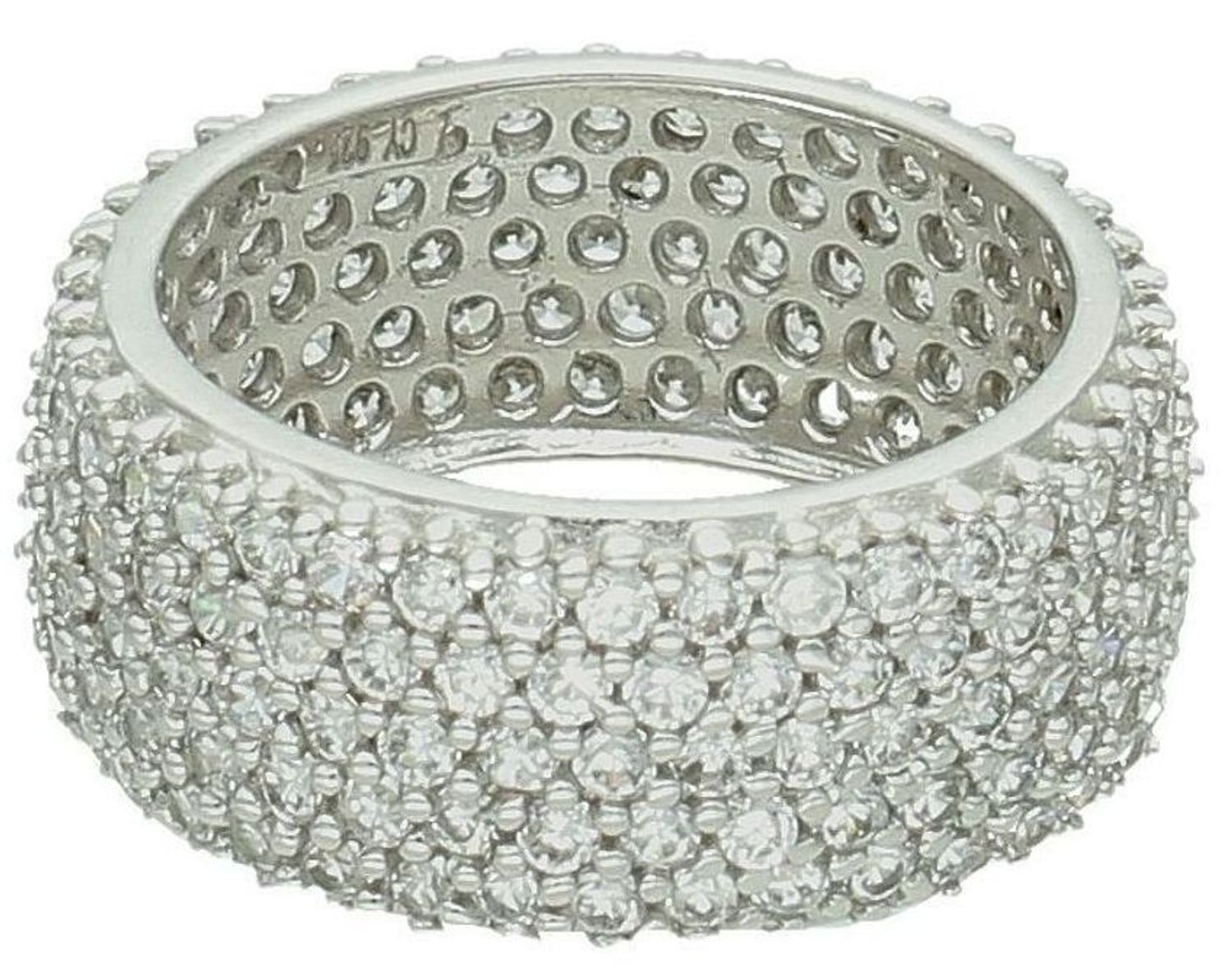 Srebrny pierścionek damski 925 okrągły z grafitowym agatem rozmiar 13 regulowany ro DIA-PRS-7409-925 5.jpg