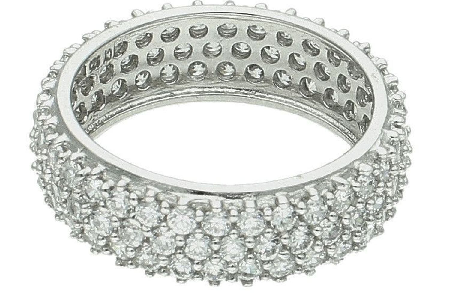 Srebrny pierścionek damski 925 obrączka wysadzana cyrkoniami AP01-2711 (2).jpg