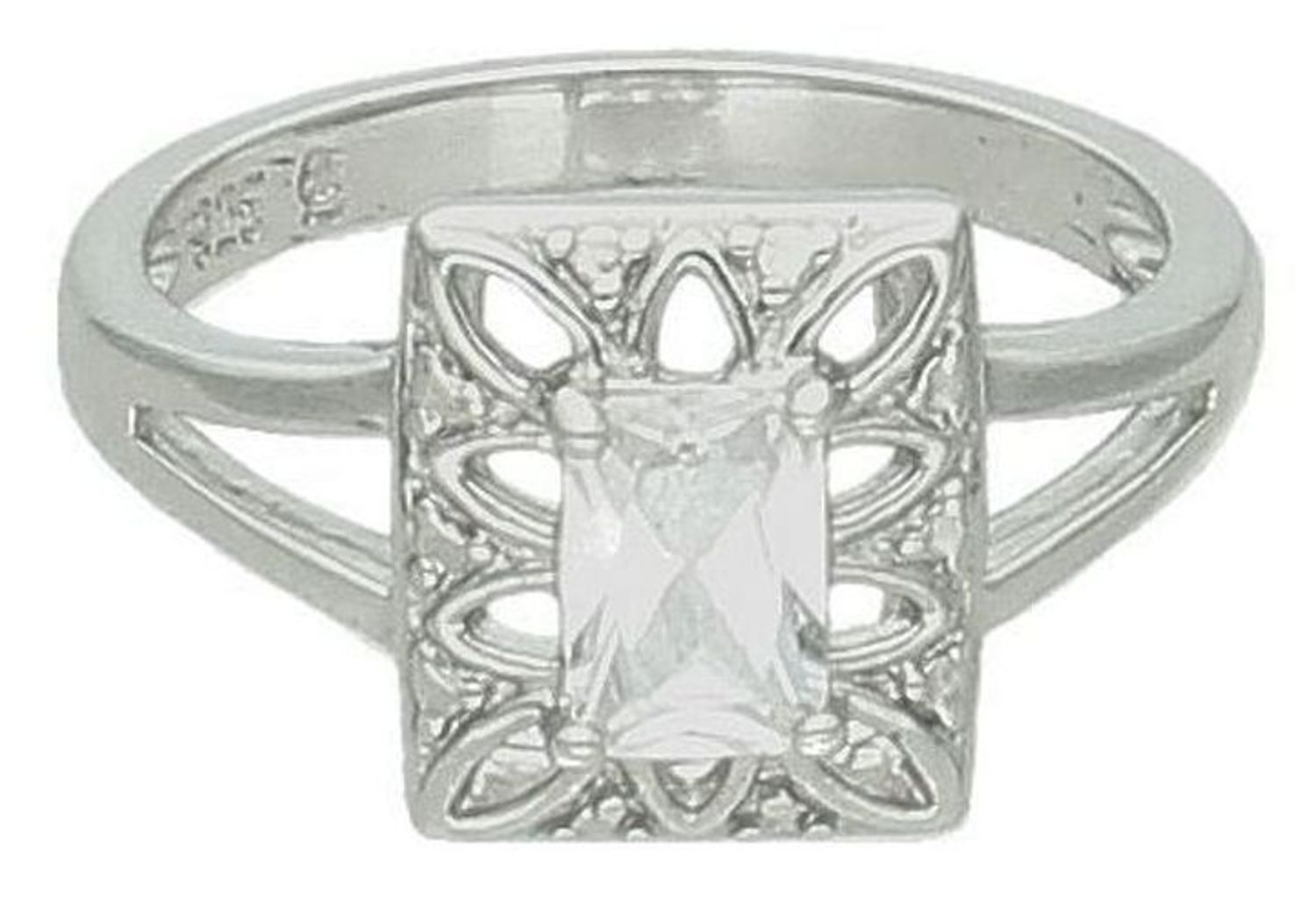 Srebrny pierścionek damski 925 prostokąt z cyrkonią AP012-0228. Srebrny pierścionek damski. Pierścionek srebrny dla kobiety na prezent. Srebrny damski pierścionek z cyrkoniami.5.jpg